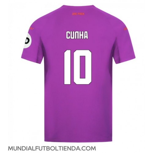 Camiseta Wolves Matheus Cunha #10 Tercera Equipación Replica 2024-25 mangas cortas